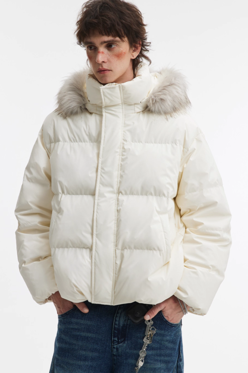 Hood Fur Down Jacket