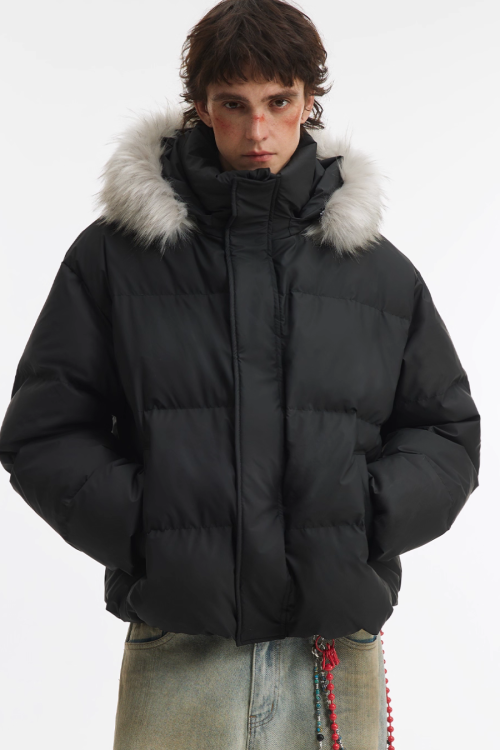 Hood Fur Down Jacket