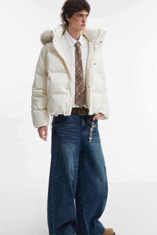 Hood Fur Down Jacket