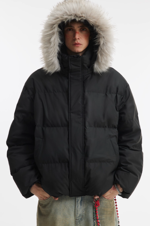 Hood Fur Down Jacket