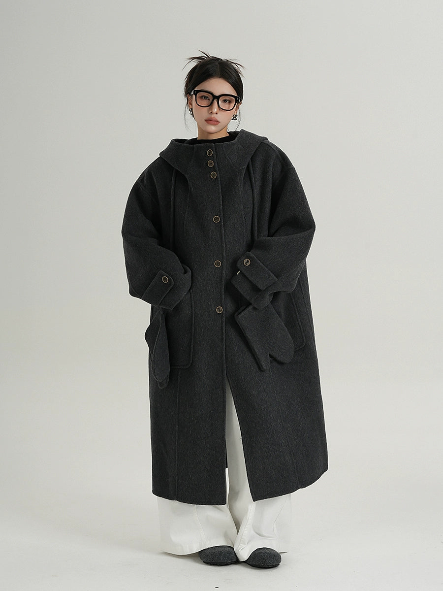 Hooded Gloves Long Coat Hooded Gloves Long Coat