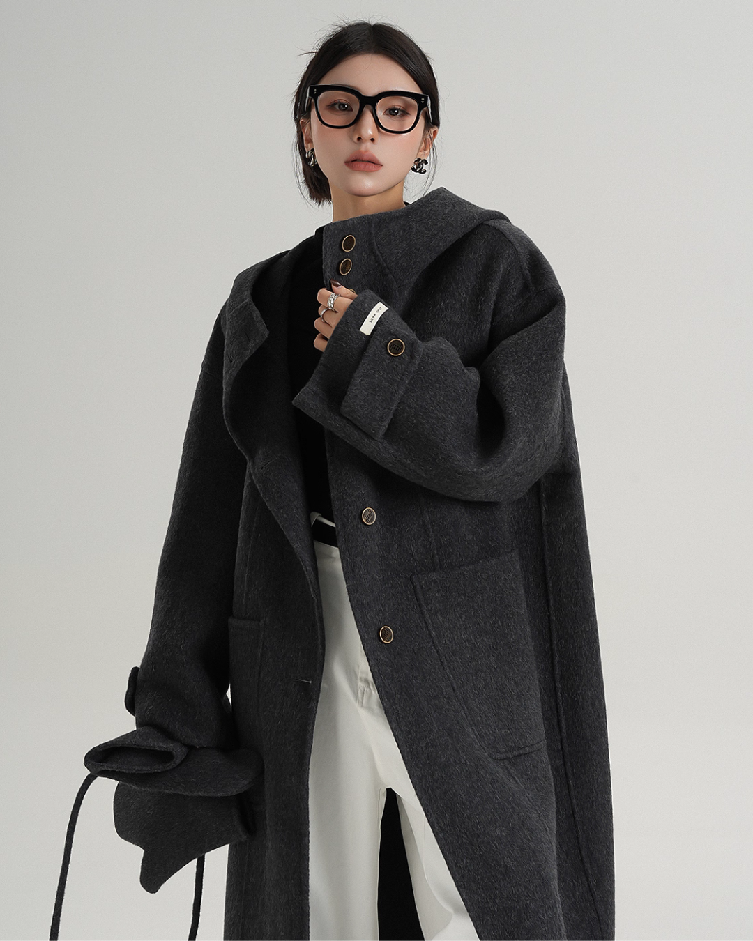 Hooded Gloves Long Coat Hooded Gloves Long Coat