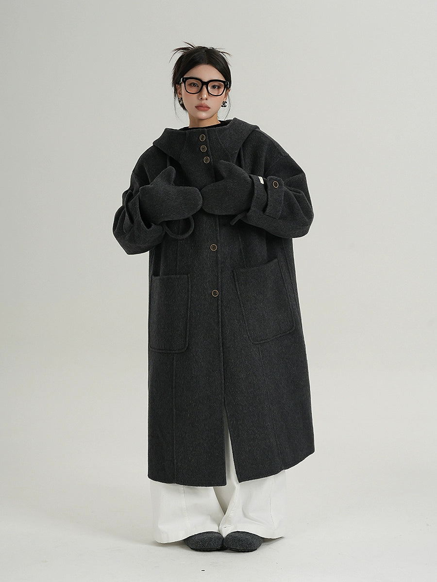 Hooded Gloves Long Coat Hooded Gloves Long Coat