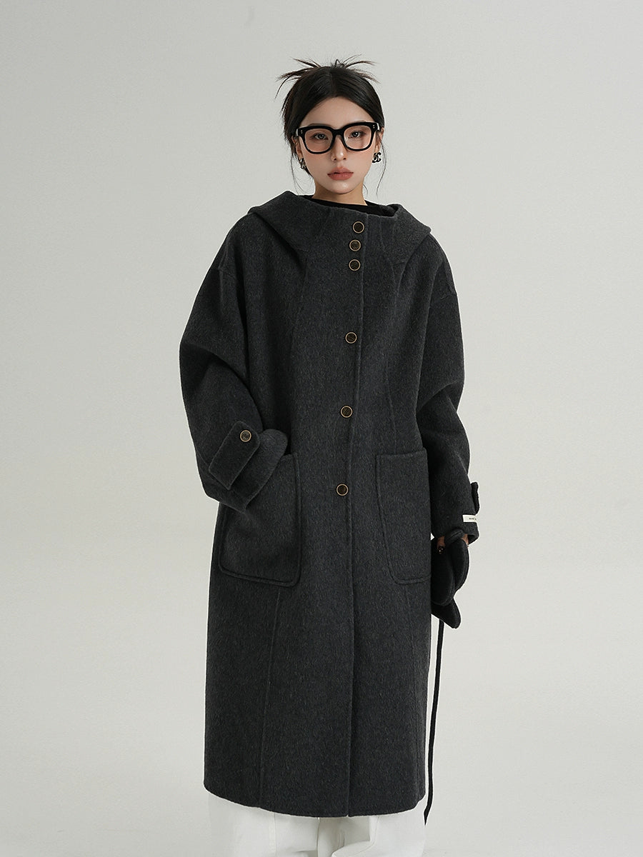 Hooded Gloves Long Coat Hooded Gloves Long Coat