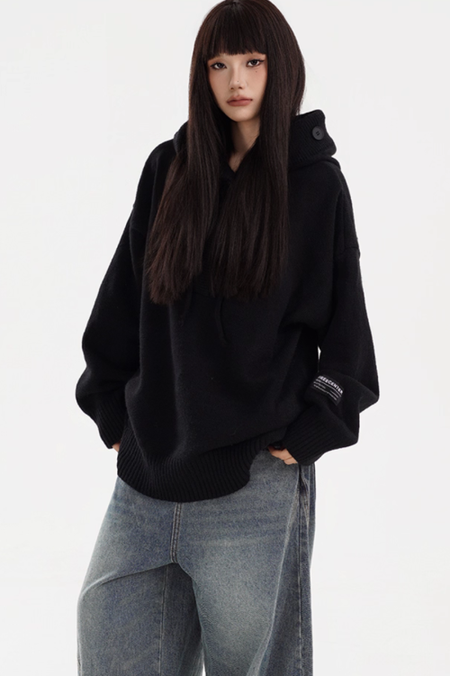 Hooded Knit Hoodie