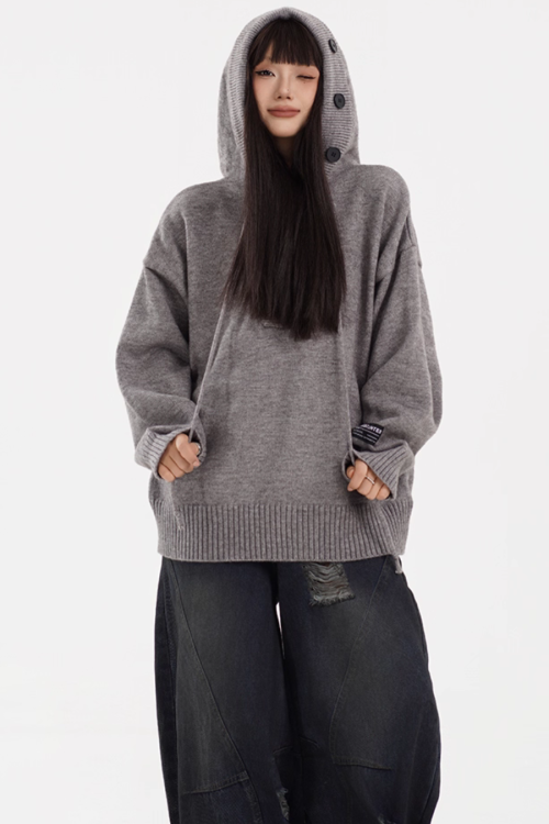 Hooded Knit Hoodie