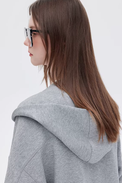 Hooded Long-Sleeve Sweatshirt Dress