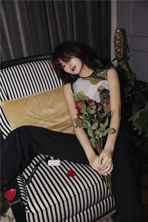 Illustrated Mesh Top