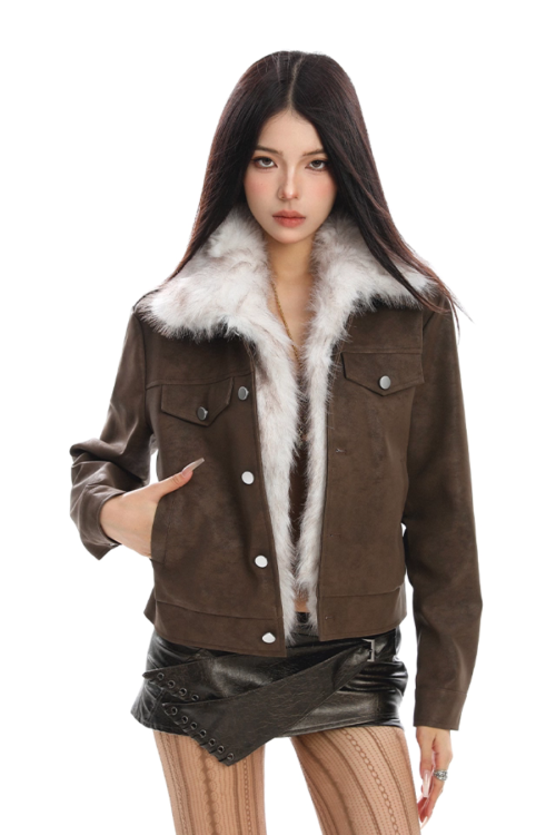 Inner Fleece Suede Jacket