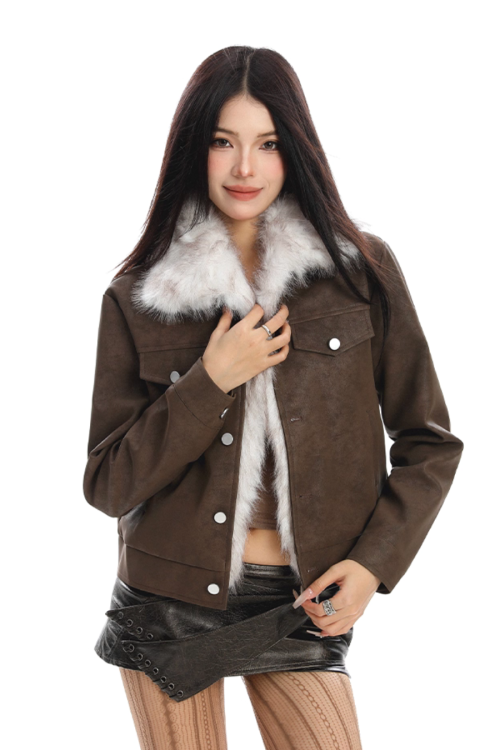 Inner Fleece Suede Jacket