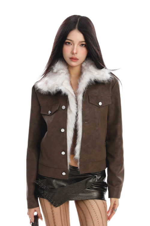 Inner Fleece Suede Jacket