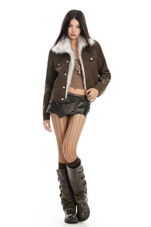 Inner Fleece Suede Jacket