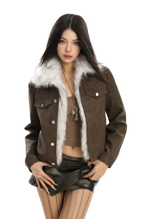 Inner Fleece Suede Jacket