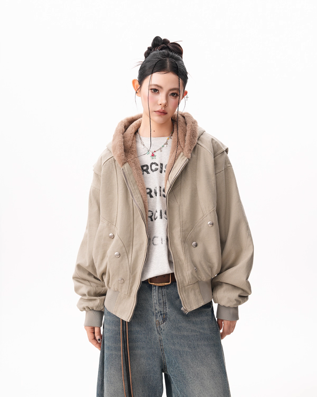 Inner Fleece Zip-up Hoodie Inner Fleece Zip-up Hoodie