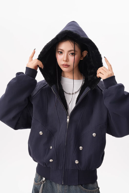 Inner Fleece Zip-up Hoodie