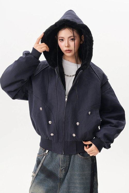 Inner Fleece Zip-up Hoodie