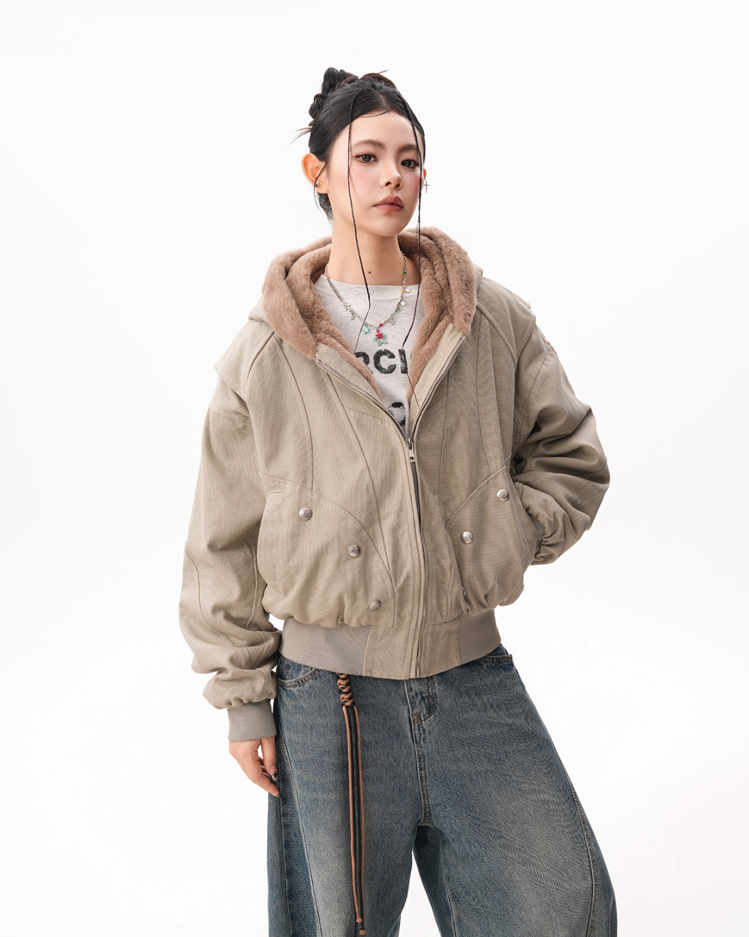 Inner Fleece Zip-up Hoodie Inner Fleece Zip-up Hoodie