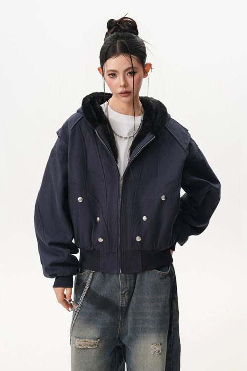 Inner Fleece Zip-up Hoodie