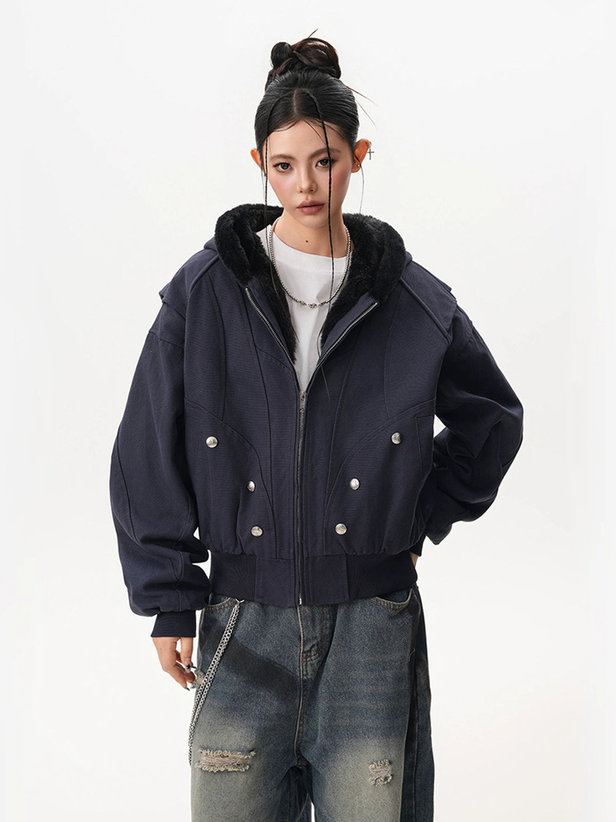 Inner Fleece Zip-up Hoodie Inner Fleece Zip-up Hoodie