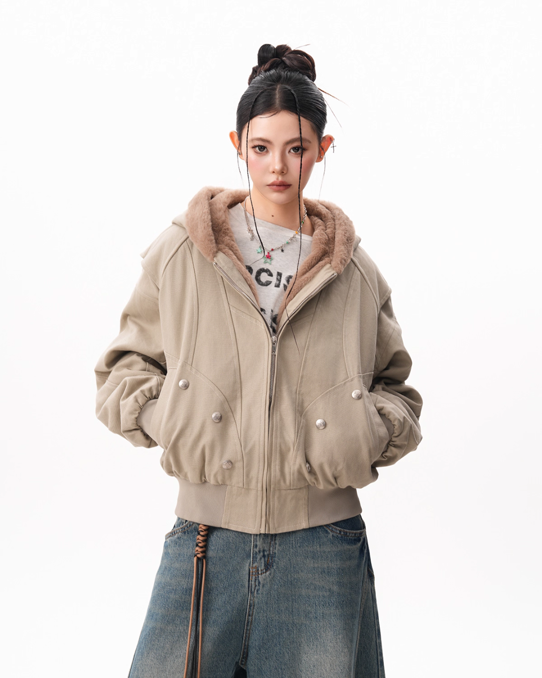 Inner Fleece Zip-up Hoodie Inner Fleece Zip-up Hoodie