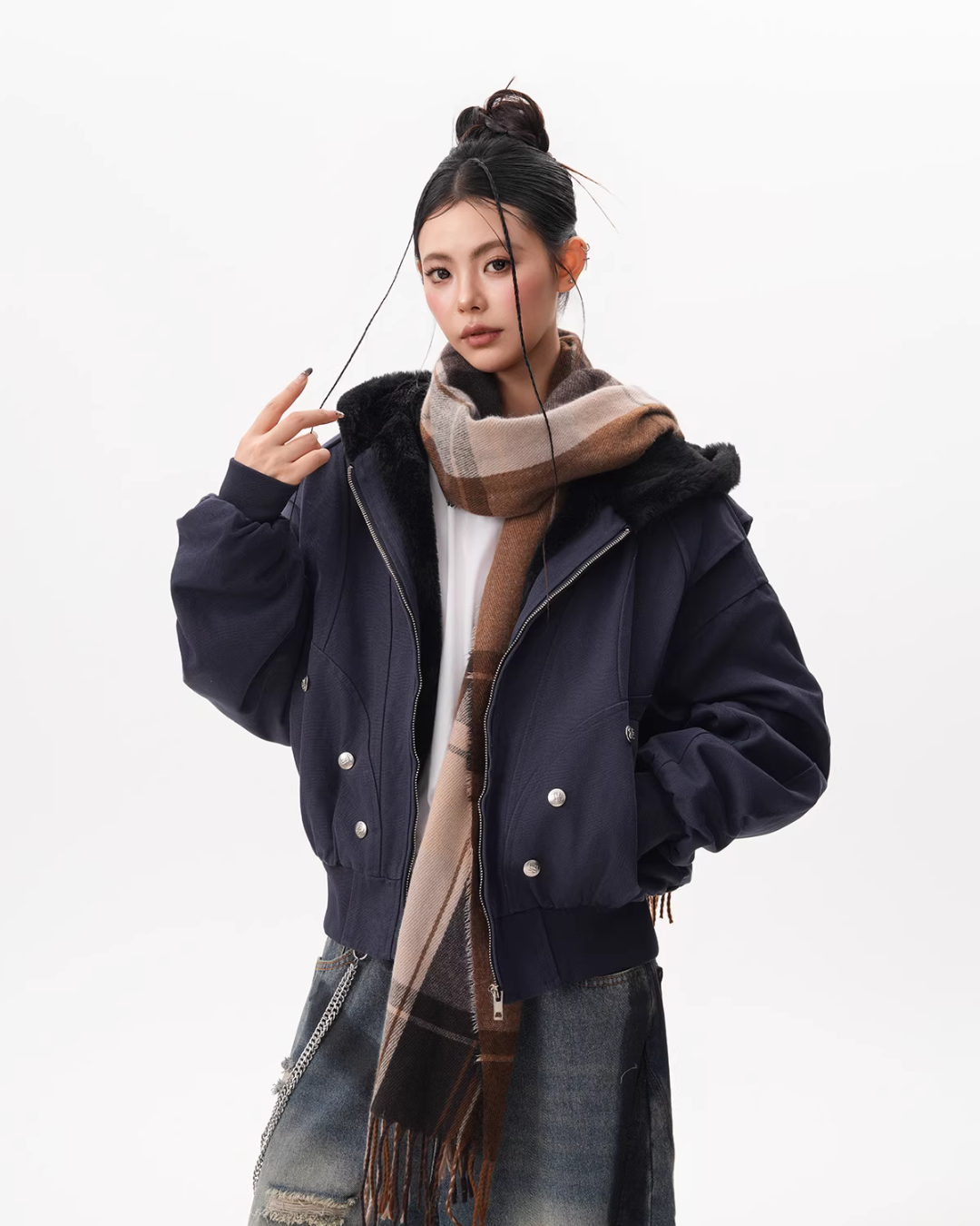 Inner Fleece Zip-up Hoodie Inner Fleece Zip-up Hoodie