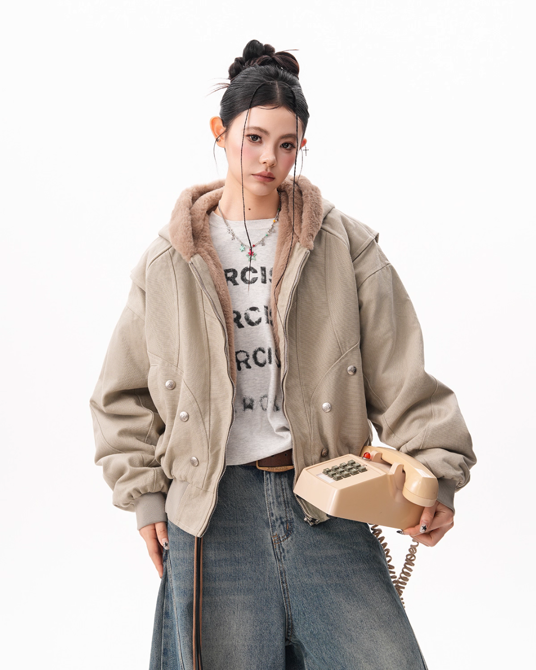 Inner Fleece Zip-up Hoodie Inner Fleece Zip-up Hoodie