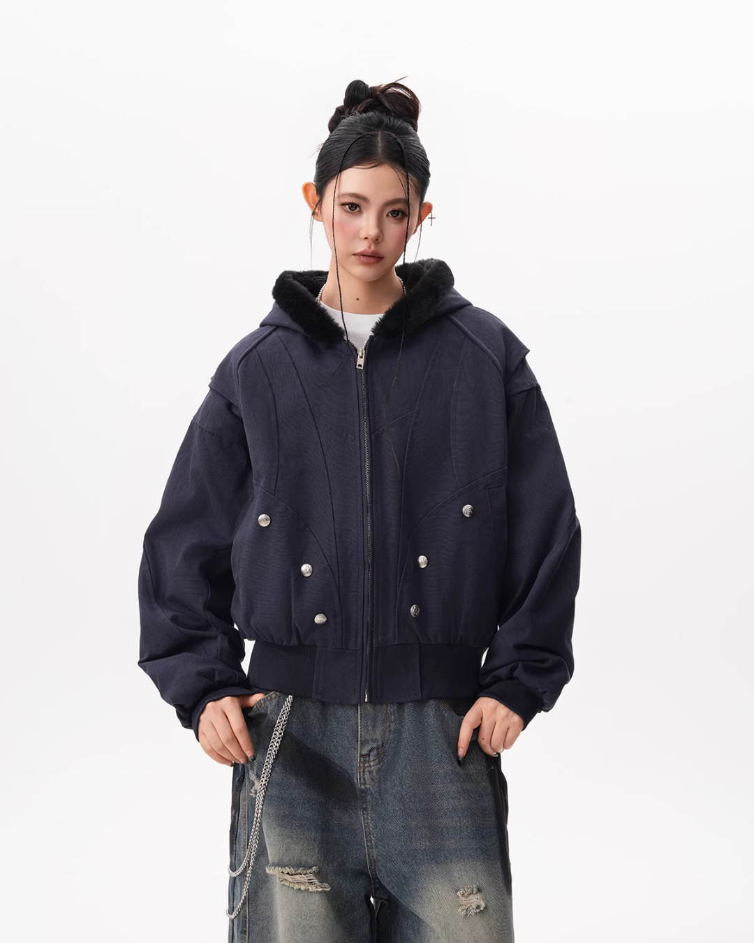 Inner Fleece Zip-up Hoodie Inner Fleece Zip-up Hoodie