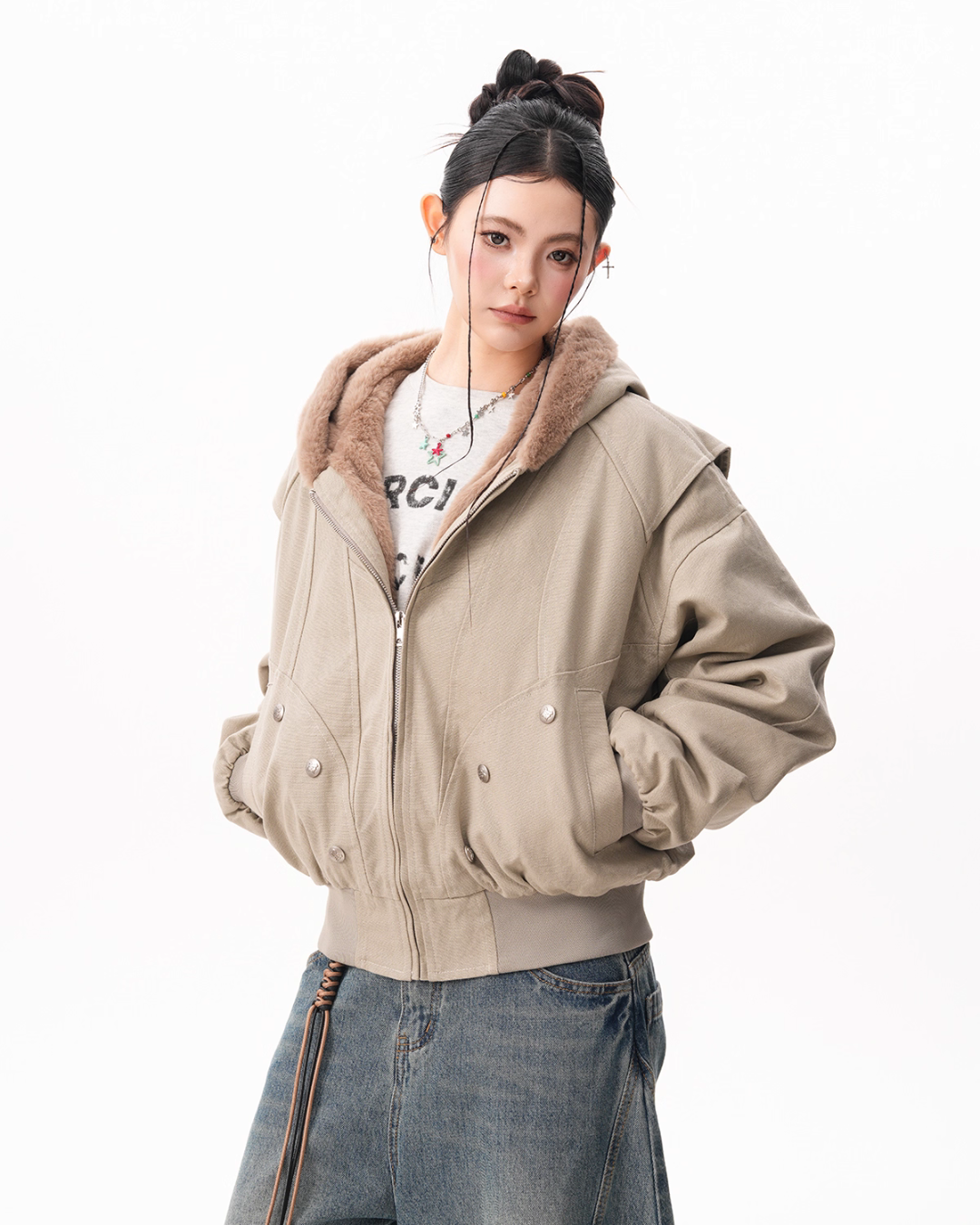 Inner Fleece Zip-up Hoodie Inner Fleece Zip-up Hoodie