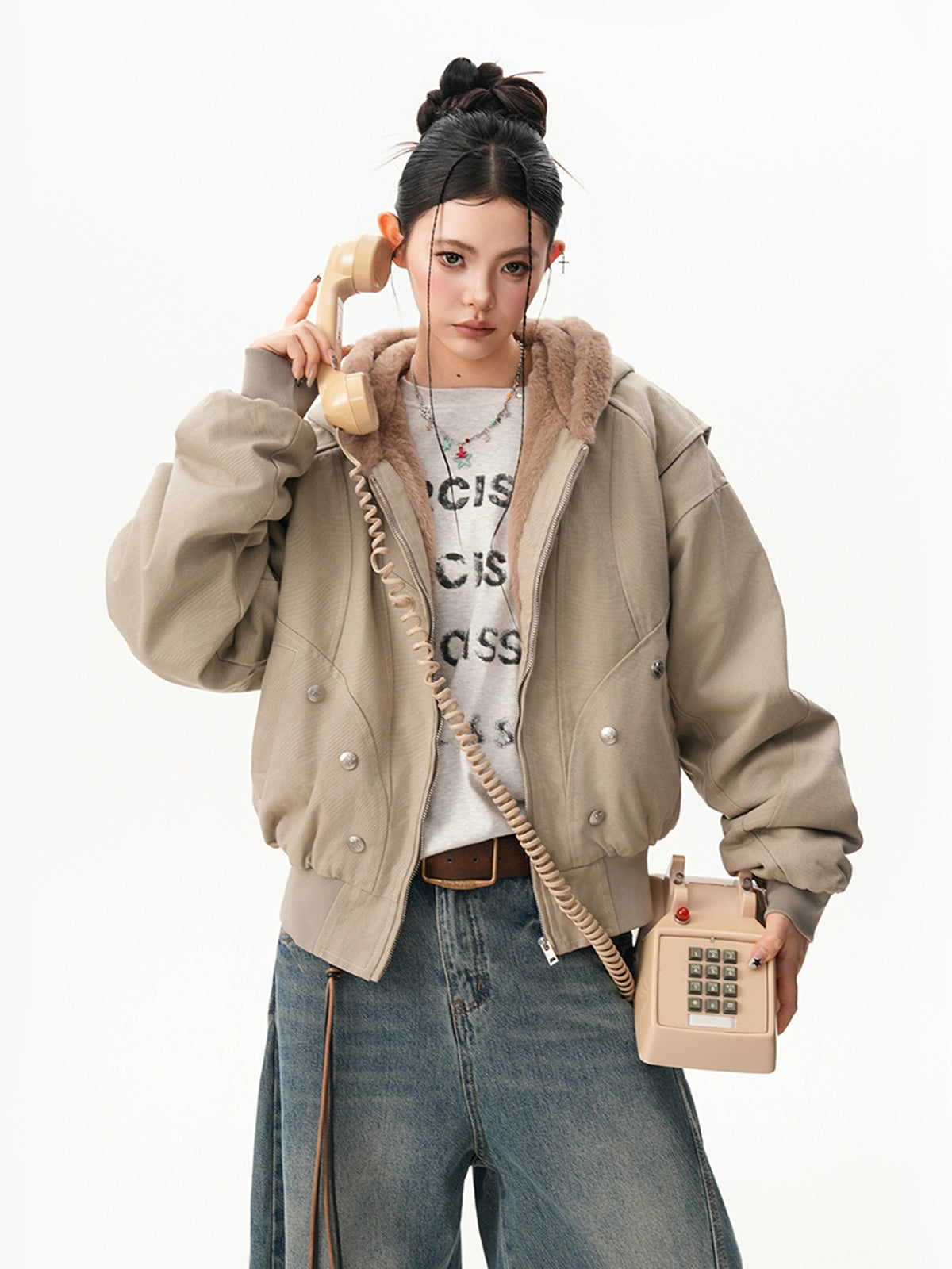 Inner Fleece Zip-up Hoodie Inner Fleece Zip-up Hoodie