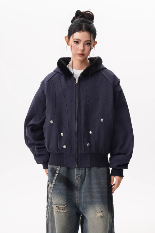 Inner Fleece Zip-up Hoodie