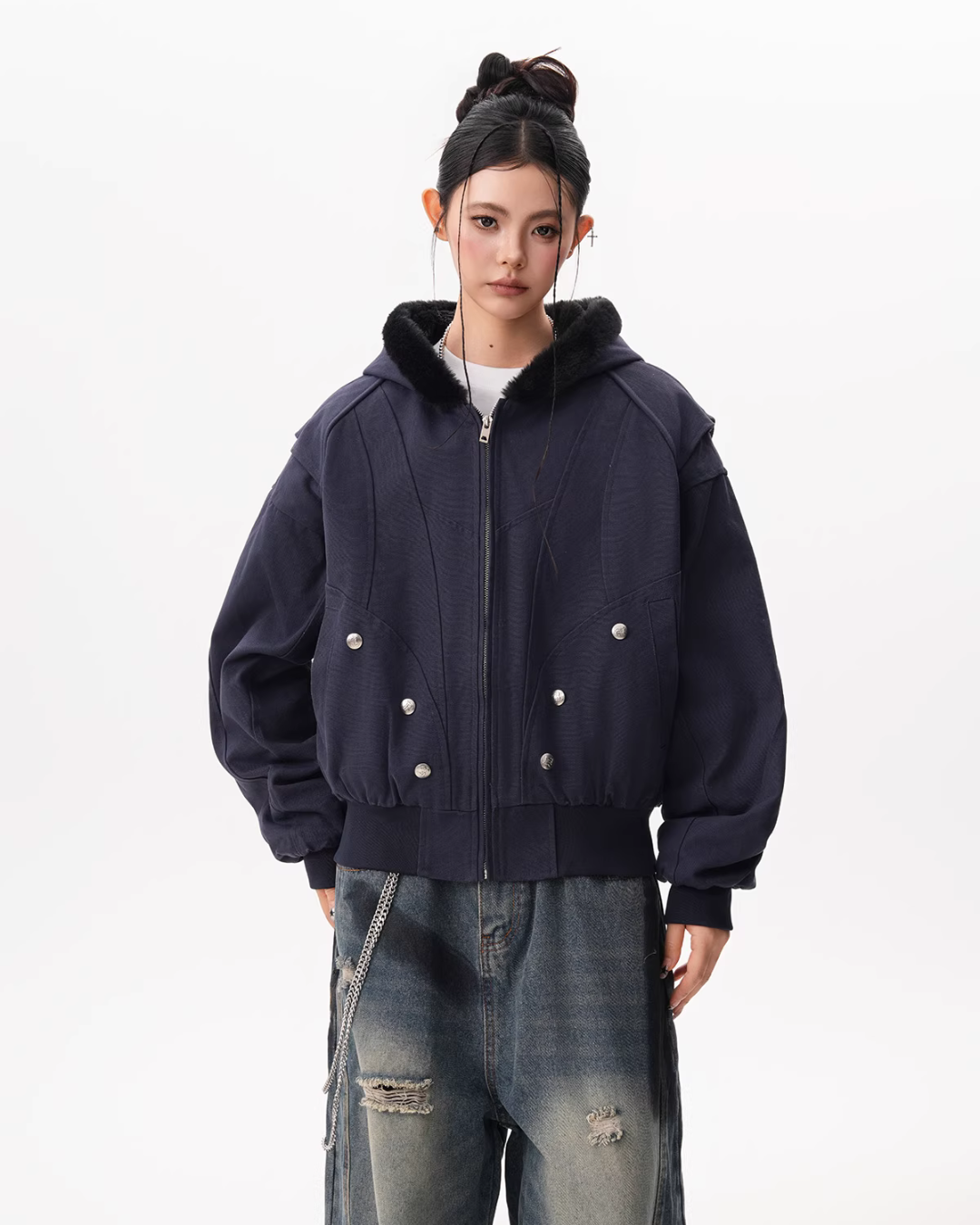 Inner Fleece Zip-up Hoodie Inner Fleece Zip-up Hoodie