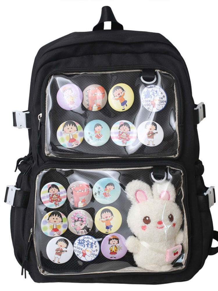 Ita Backpack with Clear Window and Included Insert for Pin Display Ita Backpack with Clear Window and Included Insert for Pin Display