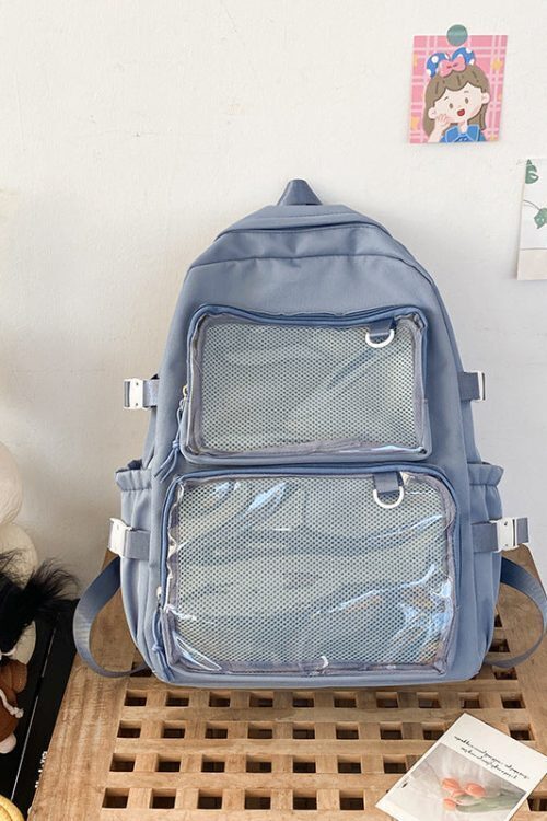 Ita Backpack with Clear Window and Included Insert for Pin Display