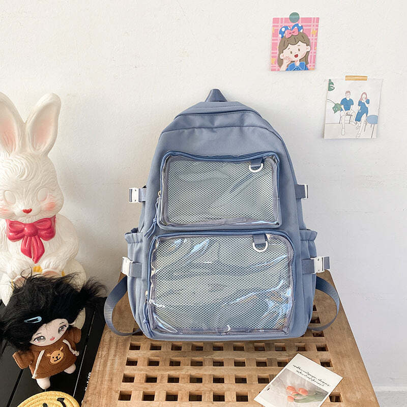 Ita Backpack with Clear Window and Included Insert for Pin Display Ita Backpack with Clear Window and Included Insert for Pin Display