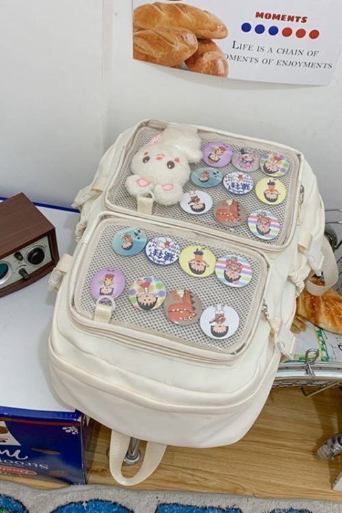 Ita Backpack with Clear Window and Included Insert for Pin Display