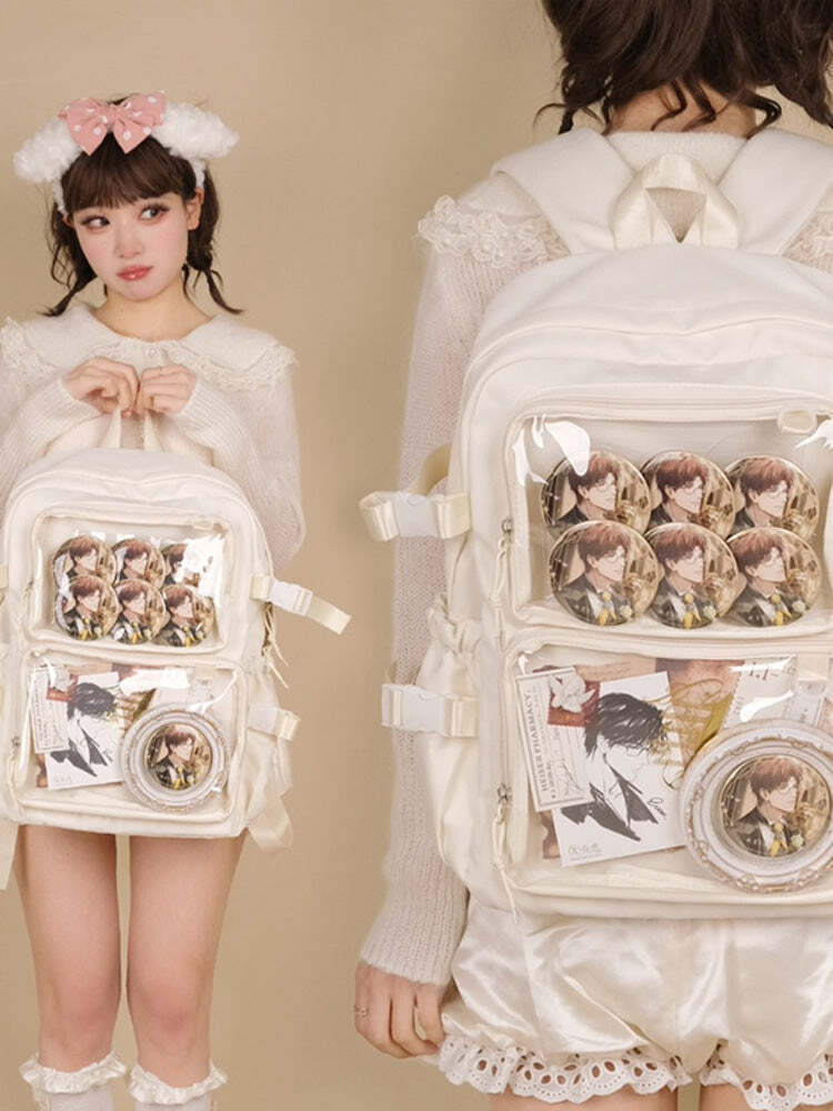 Ita Backpack with Clear Window and Included Insert for Pin Display Ita Backpack with Clear Window and Included Insert for Pin Display