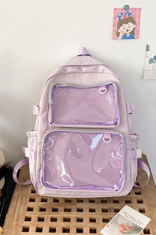 Ita Backpack with Clear Window and Included Insert for Pin Display