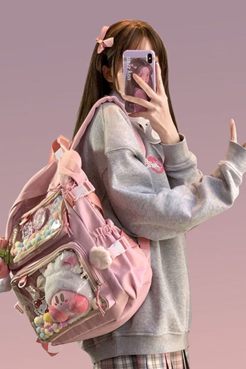 Ita Backpack with Clear Window and Included Insert for Pin Display