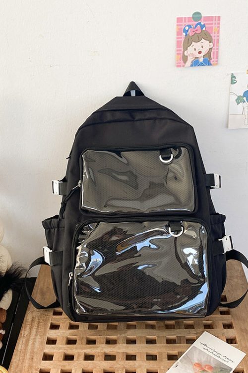 Ita Backpack with Clear Window and Included Insert for Pin Display