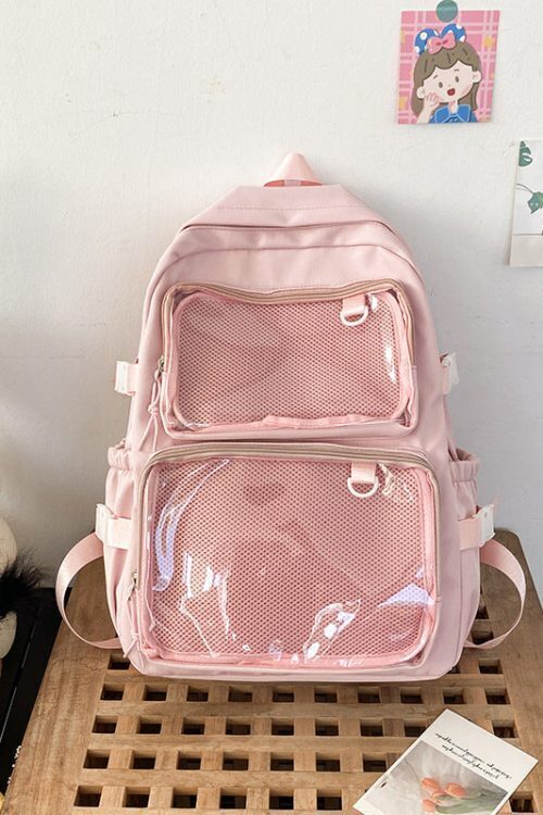 Ita Backpack with Clear Window and Included Insert for Pin Display