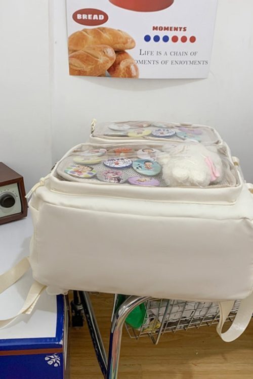 Ita Backpack with Clear Window and Included Insert for Pin Display