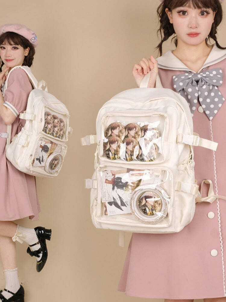 Ita Backpack with Clear Window and Included Insert for Pin Display Ita Backpack with Clear Window and Included Insert for Pin Display