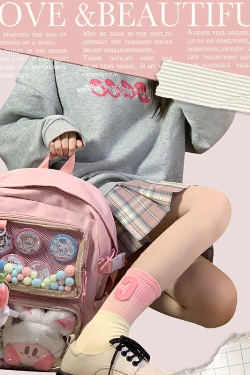 Ita Backpack with Clear Window and Included Insert for Pin Display