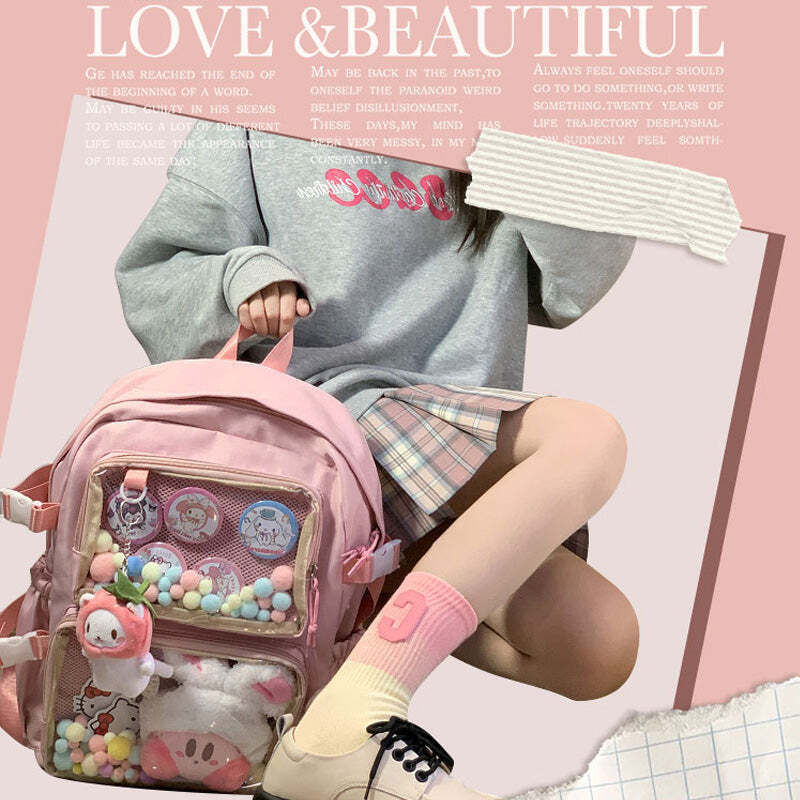 Ita Backpack with Clear Window and Included Insert for Pin Display Ita Backpack with Clear Window and Included Insert for Pin Display