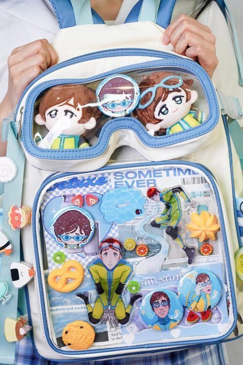 Ita Backpack with Clear Window for Plushies and Pins