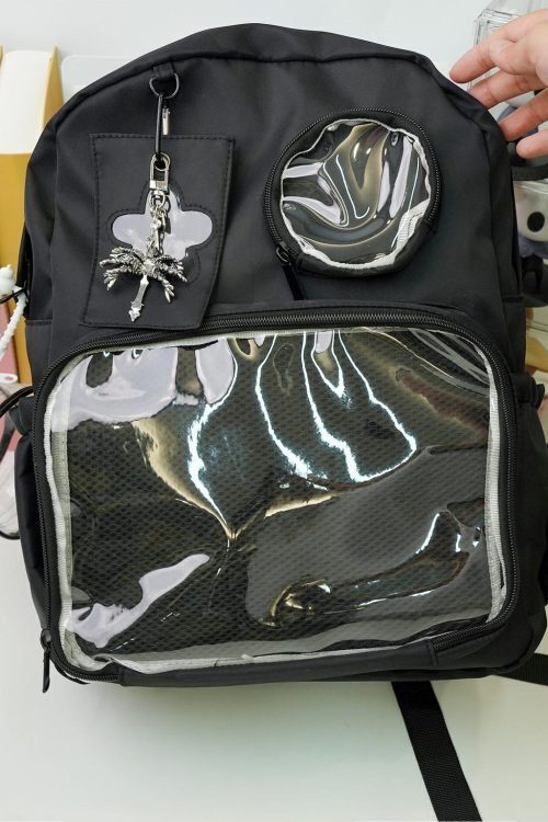 Ita Backpack with Clear Window for Plushies and Pins