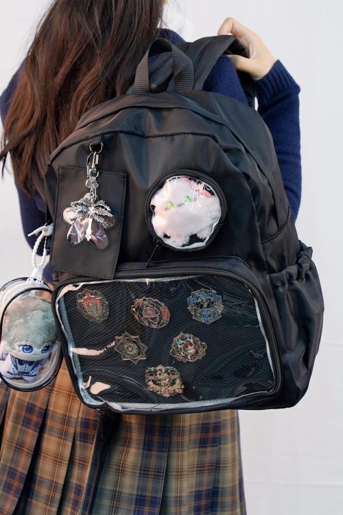 Ita Backpack with Clear Window for Plushies and Pins
