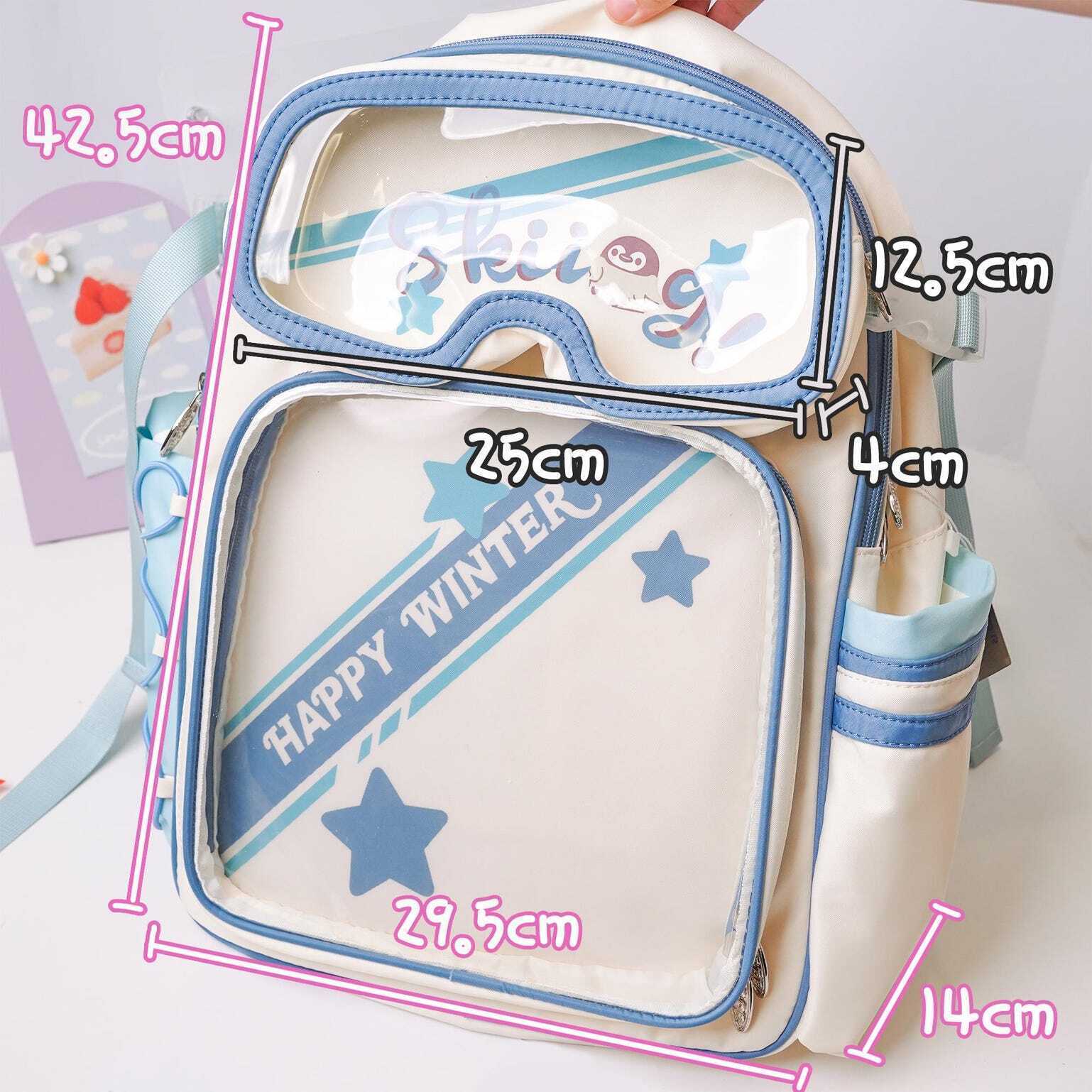 Ita Backpack with Clear Window for Plushies and Pins Ita Backpack with Clear Window for Plushies and Pins
