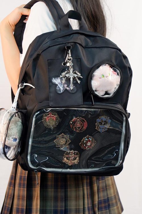 Ita Backpack with Clear Window for Plushies and Pins