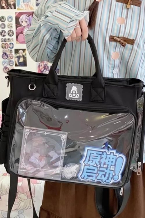 Ita Backpack with Clear Window for Plushies and Pins